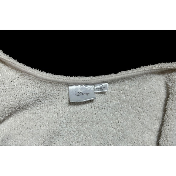 Disney Winnie the Pooh Cream Boucle Cropped Tank Top Embroidered Size MD - Picture 3 of 3